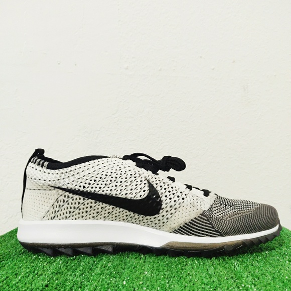 Nike Flyknit Racer G Golf Shoes 'Cookies & Cream' - Picture 3 of 8